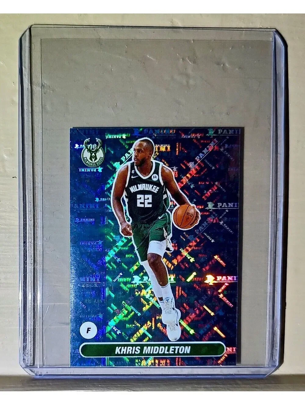 2023-24 Khris Middleton Panini NBA Basketball #219 Sticker Milwaukee Bucks